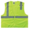 Picture of Ergodyne Economy Vest Class Ii Mesh Zipper Lime  2Xl/3Xl Part# - 21057