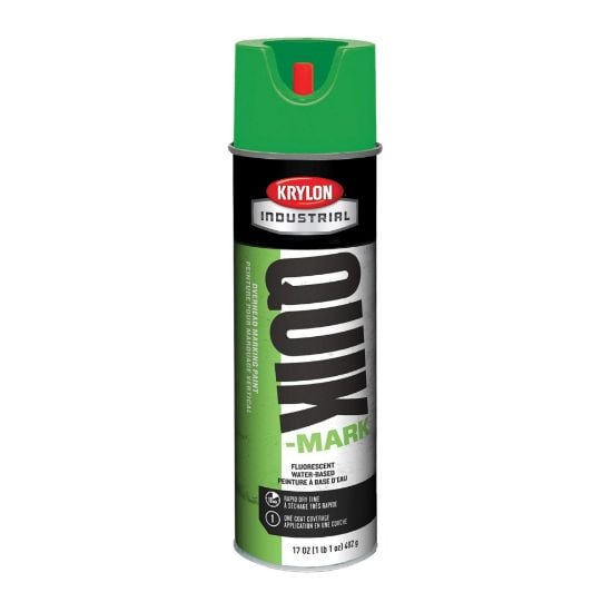 Picture of Krylon® Industrial Quik-Mark Wb Overhead Marking Paint  Fl. Green Part# - K04005000