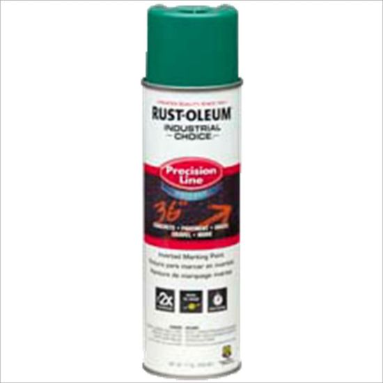 Picture of Rust-Oleum® Safety Green W/B Mark Spray Paint 17 Fl Oz Part# - 1834838