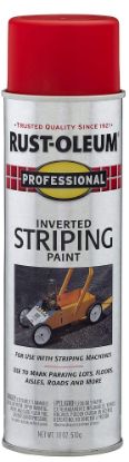 Picture of Rust-Oleum® Professional Inverted Striping Paint  Red  18 Oz Part# - 211777