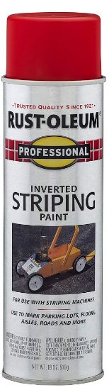 Picture of Rust-Oleum® Professional Inverted Striping Paint  Red  18 Oz Part# - 211777