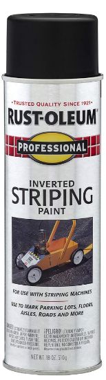 Picture of Rust-Oleum® Professional Striping Spray Black 18 Oz Part# - 2578838