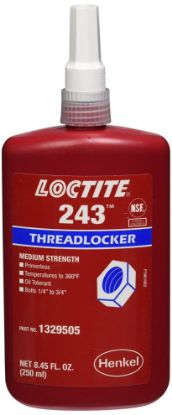 Picture of Loctite® 250Ml Threadlocker 243 Oil Tolerant/Me Part# - 1329505