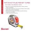 Picture of L.S. Starrett Exact Plus 1.06" X 8M Metric Pocket Tape Part# - Ktxp106-8M-N