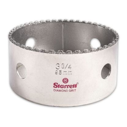 Picture of L.S. Starrett Diamond Grit Hole Saw  3-3/4" - 95Mm Diameter Part# - Kd0334-N