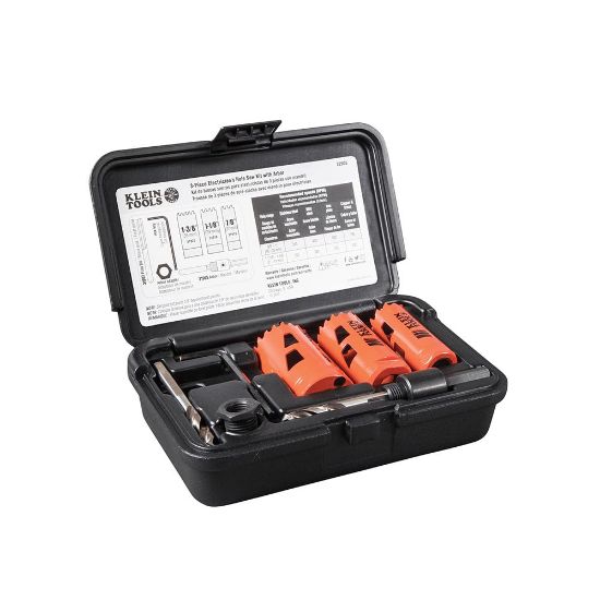 Picture of Klein Tools 3-Piece Electrician'S Hole Saw Kit With Arbor Part# - 32905