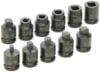 Picture of Grey Pneumatic 3/8" Drive 11 Pc. Pipe Plug Socket Set Part# - 1211P