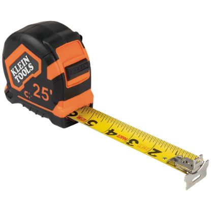 Picture of Klein Tools Tape Measure  25-Foot Magnetic Double-Hook Part# - 9225