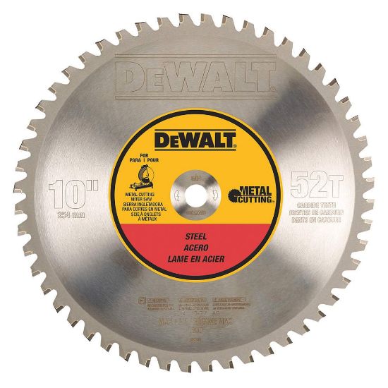 Picture of Dewalt® 10 In 52T Ferr Mtl Cutt5/8In Arbor Part# - Dwa7759