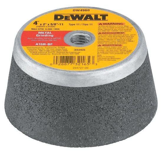 Picture of Dewalt® 6"X2"X5/8"-11 Concrete/Masonry Grind Cup Wheel Part# - Dw4965