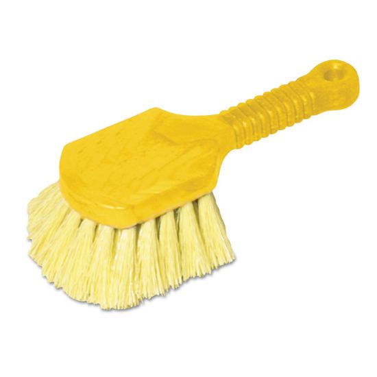 Picture of Rubbermaid Commercial Synthetic Short Handle Pot Brush Part# - Fg9B2900Yel