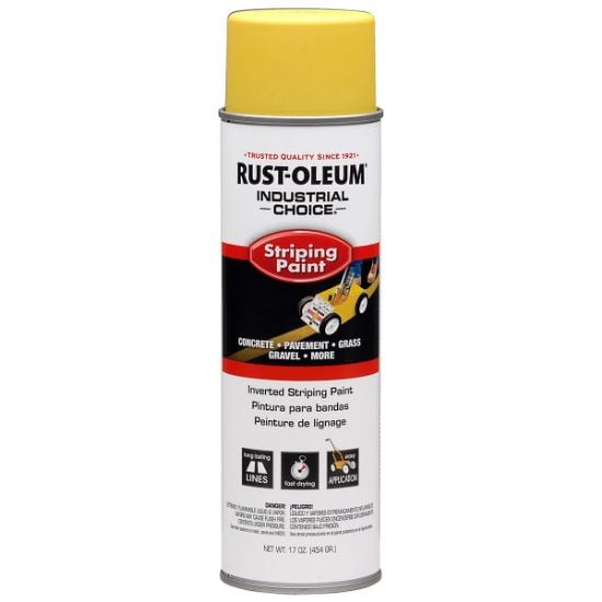 Picture of Rust-Oleum® Yellow Striping Sprayn Paint 18 Oz Fl Wt Part# - 1648838V