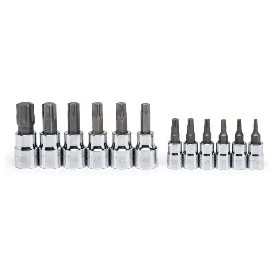 Picture of Crescent® 12 Pc Torx Bit Socket Set 1/4" & 3/8" Dr Part# - Cbss2N