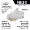 Picture of Klein Tools Pass-Thru Modular Data Plug  Cat6  Bg=Ea Ea=200 Part# - Vdv826-763