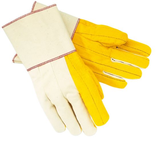 Picture of Mcr Safety 16 Oz. Golden Fleece Chore Gloves W/4-1/2" Ga Part# - 8516G