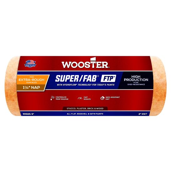 Picture of Wooster 9" Super/Fab Ftp 1-1/4"Nap Roller Cover Part# - 0Rr9260090