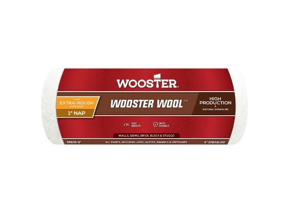 Picture of Wooster 9" Wooster Wool 1" Roller Cover Part# - 0Rr6350090