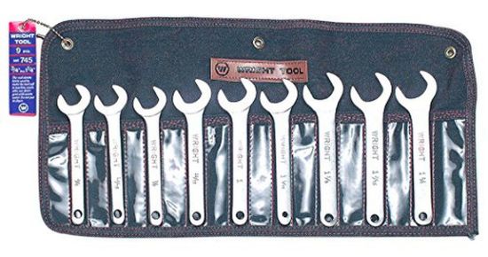 Picture of Wright Tool 9Pc Service Wrench Set 3/4"-1-1/4" 30Deg. Angl Part# - 745