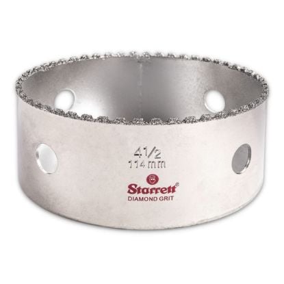 Picture of L.S. Starrett Diamond Grit Hole Saw  4-1/2" - 114Mm Diameter Part# - Kd0412-N