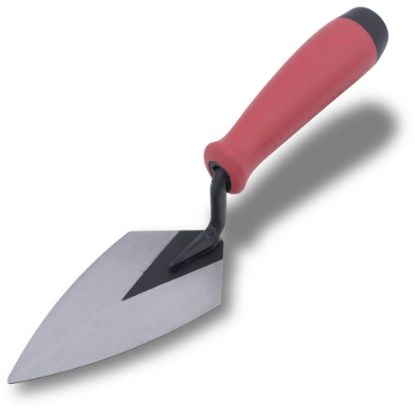 Picture of Marshalltown 5 X 2 1/2" Pointing Trowel With Soft Grip Handle Part# - Ptsg525