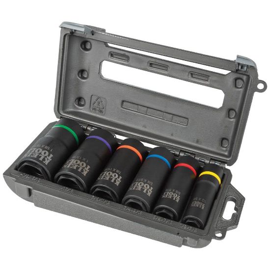 Picture of Klein Tools 2-In-1 Impact Socket Set  6-Point  6-Piece Part# - 66060