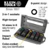 Picture of Klein Tools 2-In-1 Impact Socket Set  6-Point  6-Piece Part# - 66060