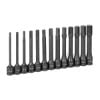 Picture of Grey Pneumatic 1/2" Drive 13 Pc. 6" Length Metric Hex Driver St Part# - 1363Mh