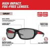 Picture of Milwaukee® Tool Performance Safety Glasses Gray Fog-Free Lenses Part# - 48-73-2125