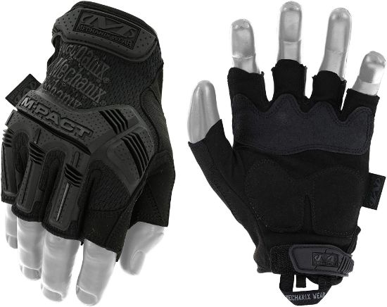 Picture of Mechanix Wear® Mw Fingerless M-Pact Glove  Medium  Black Part# - Mfl-55-009