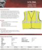 Picture of Mcr Safety Safety Vest- Class 2- Va2 Economy Vest Part# - Vcl2Mlx2