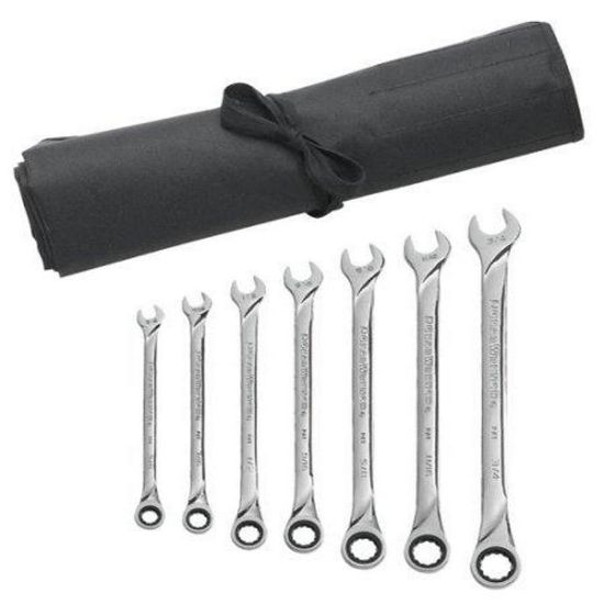 Picture of Gearwrench® 7Pc Sae Xl Rat Wrench Set Roll Part# - 85197R