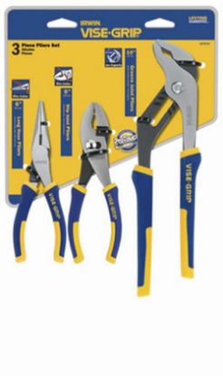 Picture of Irwin® 3 Piece Pro Plier Set(6"Long Nose& Slip/10" Groo Part# - 2078704