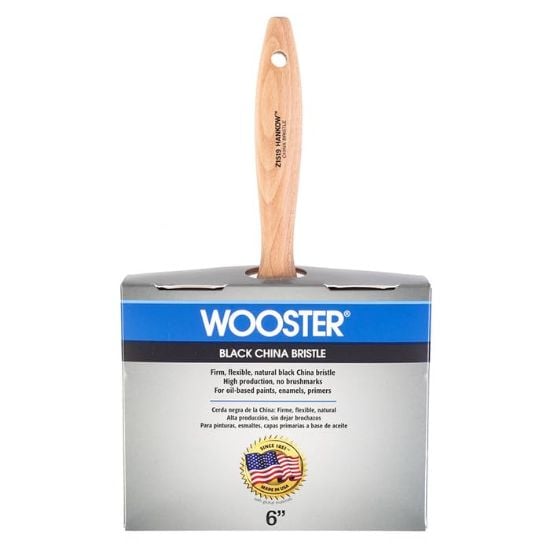 Picture of Wooster 6" Black Bristle Block Brush Part# - 0Z15190060