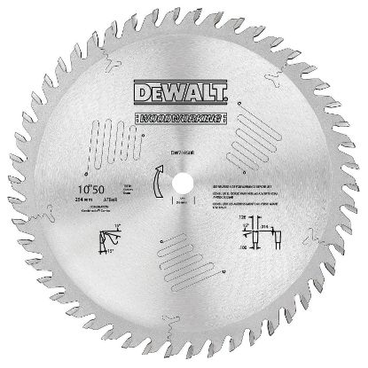 Picture of Dewalt® 10" 50T Combination Woodworking Saw Blade Part# - Dw7640