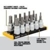 Picture of Dewalt® Dewalt 12 Pc3/8 Dr Sae &Mm Hex Skt Part# - Dwmt17002