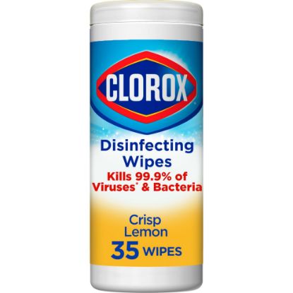 Picture of Clorox® Clorox Disinf Wipes Lemon Fresh  35Ct Canister Part# - Clox01594