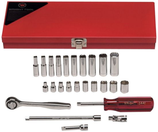 Picture of Wright Tool 23Pc. 1/4"Dr. Socket Tool Set W/Case 6-Point Sta Part# - 223