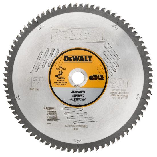 Picture of Dewalt® 12" 80T Alum Thin Platemetal Cutting 1" Arbor Part# - Dw7666