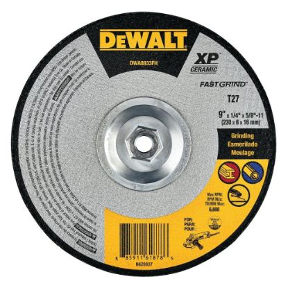 Picture of Dewalt® Grinding Wheels 9 X 1/4X 5/8-11 Xp Ceramic Part# - Dwa8933Fh