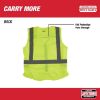 Picture of Milwaukee® Tool Class 2 Hi-Vis Safety Vests L/Xl Yellow Part# - 48-73-5022