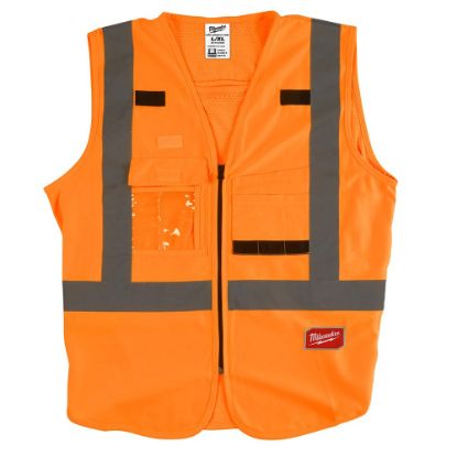 Picture of Milwaukee® Tool Class 2 Hi-Vis Safety Vests L/Xl Orange Part# - 48-73-5032