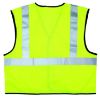 Picture of Mcr Safety Class Ii Solid Poly Fluorescent Lime Safety Vest Part# - Vcl2Slx3