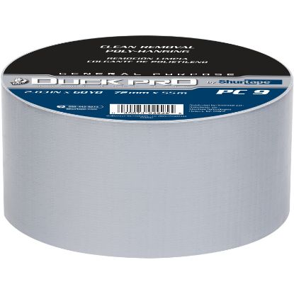 Picture of Duck Pro Shurtape Pc 009 Sil-72Mm X 55M-16Rls/Cs-H Part# - 105473