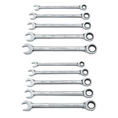 Picture of Gearwrench® 10Pc Sae/Metric Combo Rat Wrench Set Part# - 9418