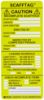 Picture of Brady® Scafftag Std Inserts 3 1/4X7 5/8 Yellow Part# - 104114