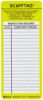 Picture of Brady® Scafftag Std Inserts 3 1/4X7 5/8 Yellow Part# - 104114