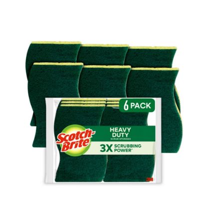 Picture of Scotch-Brite™ Mmm426 Sponge Hv Duty 6/Pk Yl Part# - Mmm426