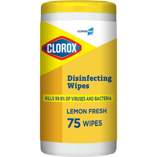 Picture of Clorox® Clo15948Ea Cleaner Dsnfct Wipes Lmn Part# - Clo15948Ea