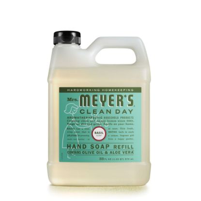 Picture of Mrs. Meyer'S Clean Day Mmcd Handsoaprefill Basil 33Floz/6 Us. Part# - 651349