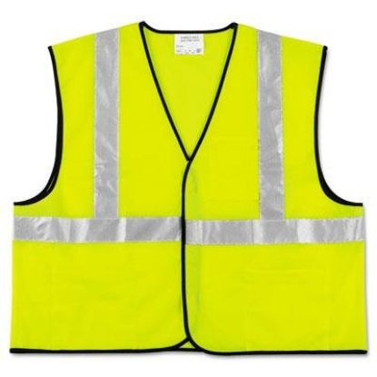 Picture of Mcr Safety Lime Green  Class 2  Economy Vest  X-Large Part# - Vcl2Slxl